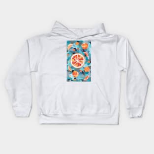 Teal Oranges Kids Hoodie